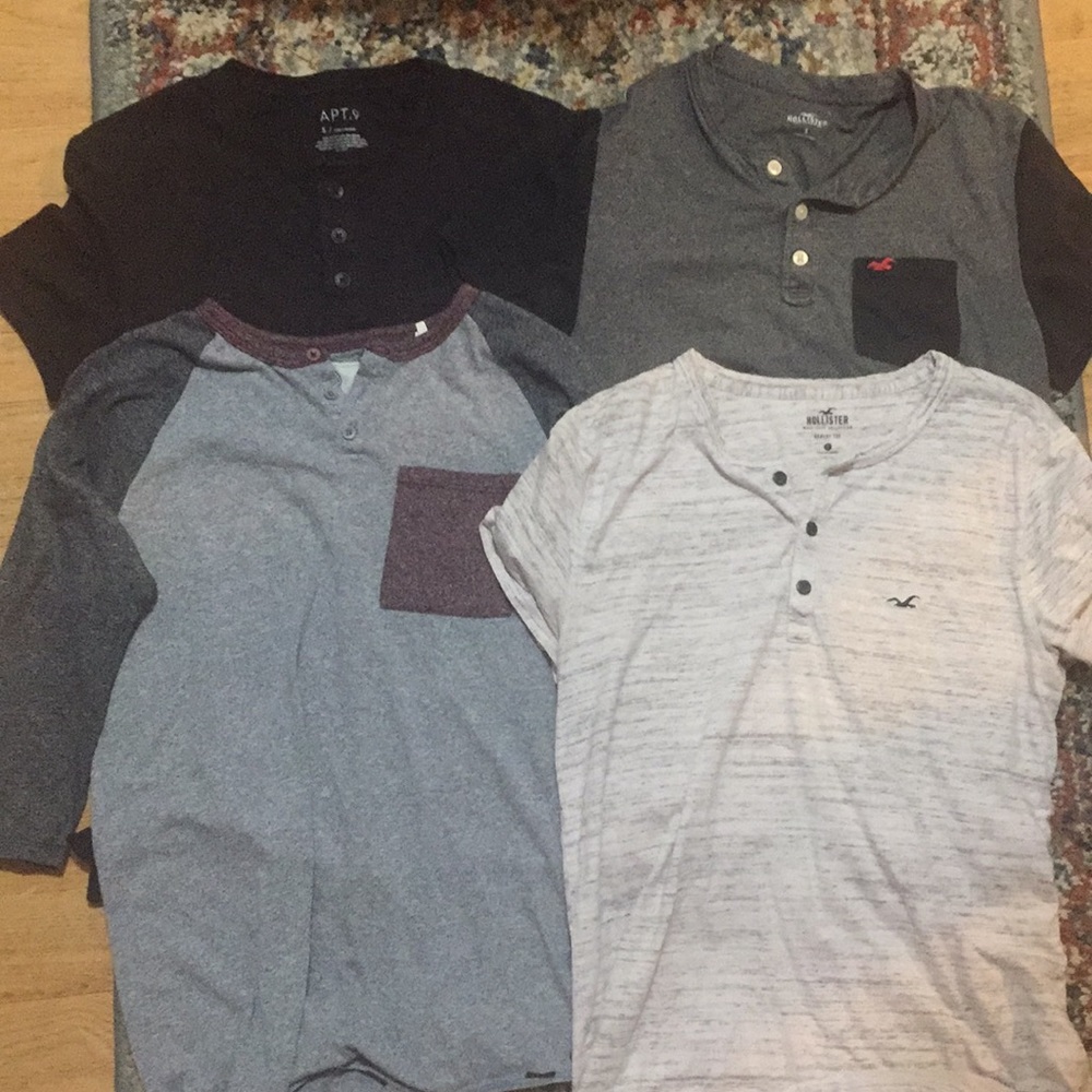 Henley T Shirt Lot